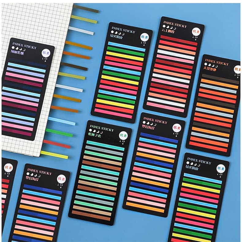 300 Peças De Adesivos De Índice Ultra-Fino Colorido Marcas Chaves Transparentes Notas Adesivas Para Animais De Estimação Impermeável Mensagem-Leaving Sticky Note Sticker
