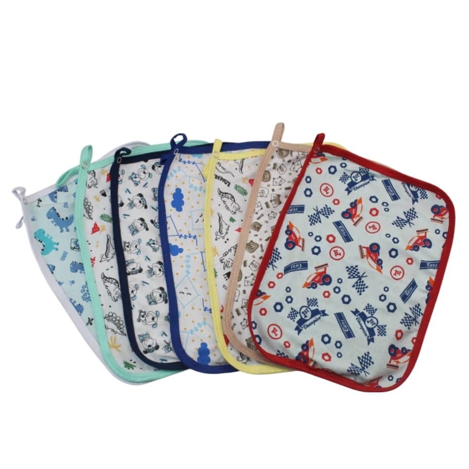 Kit 8 paninhos de boca com prendedor de chupeta (menina ) (menino) tecido malha 100% algodão