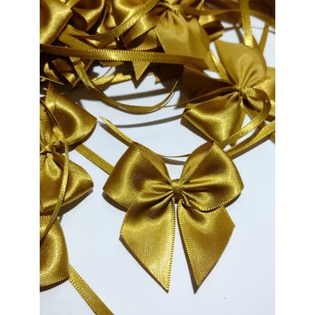 Laço de Cetim Nº5 - 6x6cm com Fita para amarração -  30 Unidades - Decorações de doces, mesas, bolas e esferas acrílicas, caixa milk, personalizados e lembrancinhas