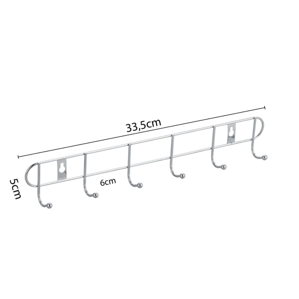 Cabideiro De Parede Aço Inox