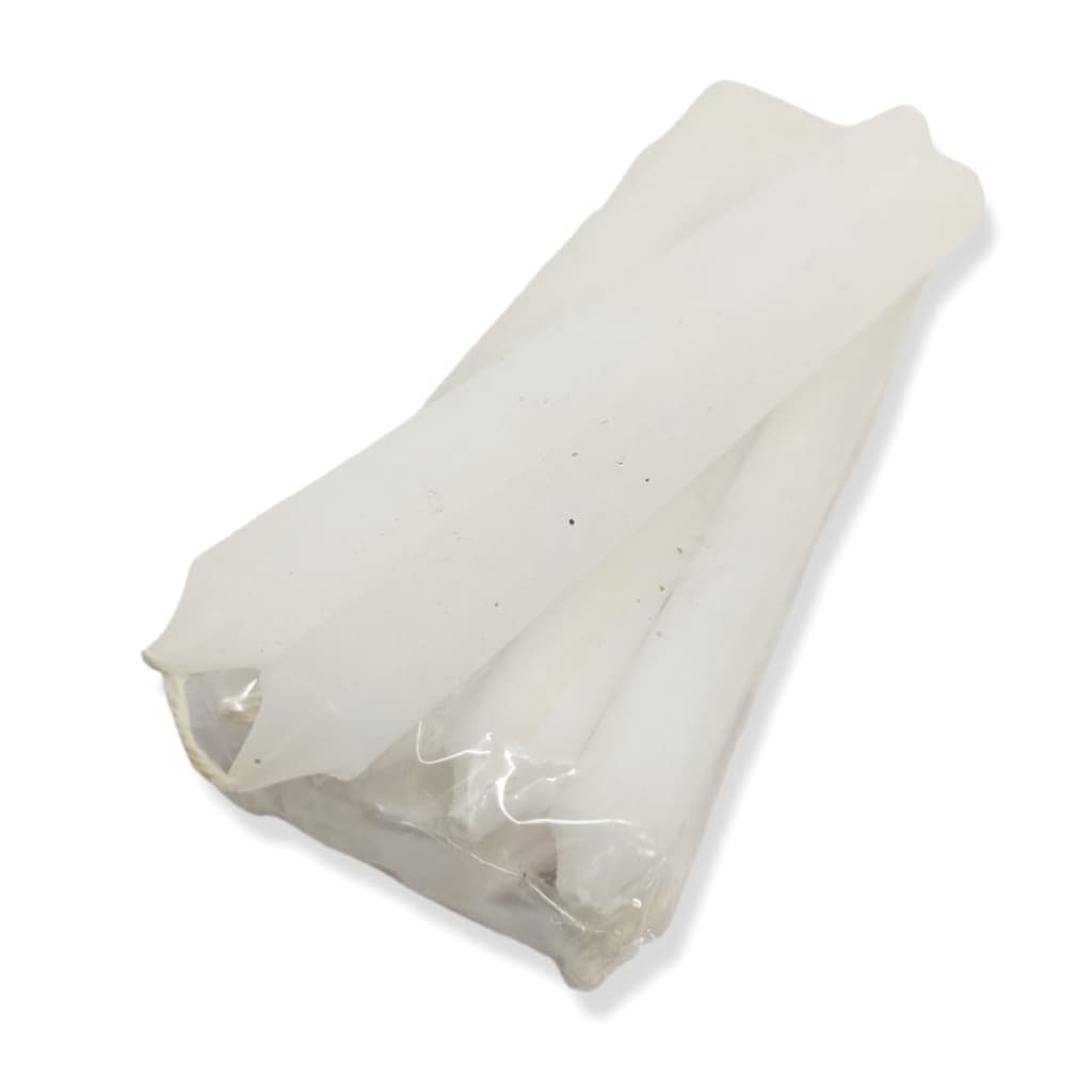 Vela Comum Palito Branca Kit Com 8 Unidades