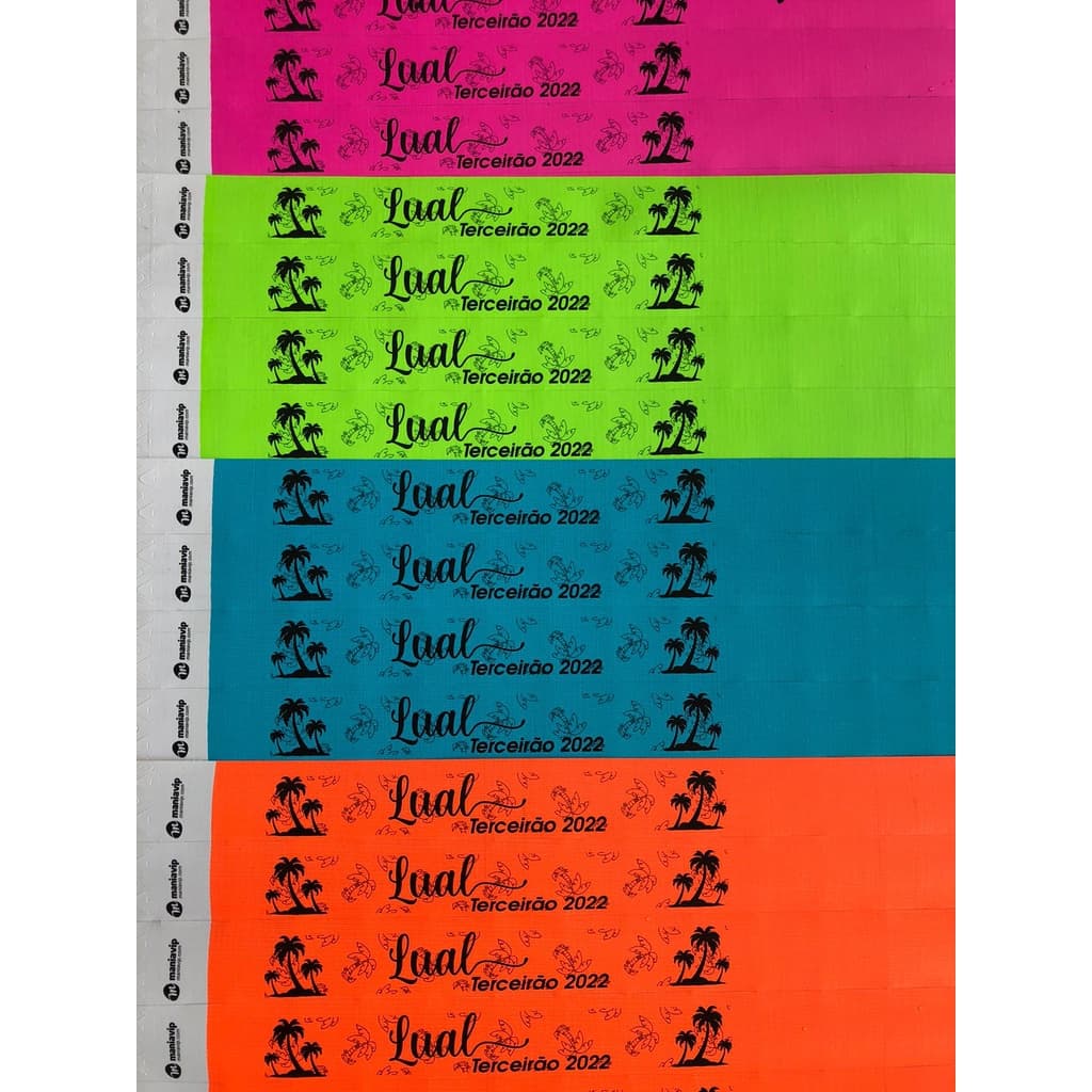 Kit 400 Pulseiras De Identificação Personalizadas Festas, Eventos, VIP