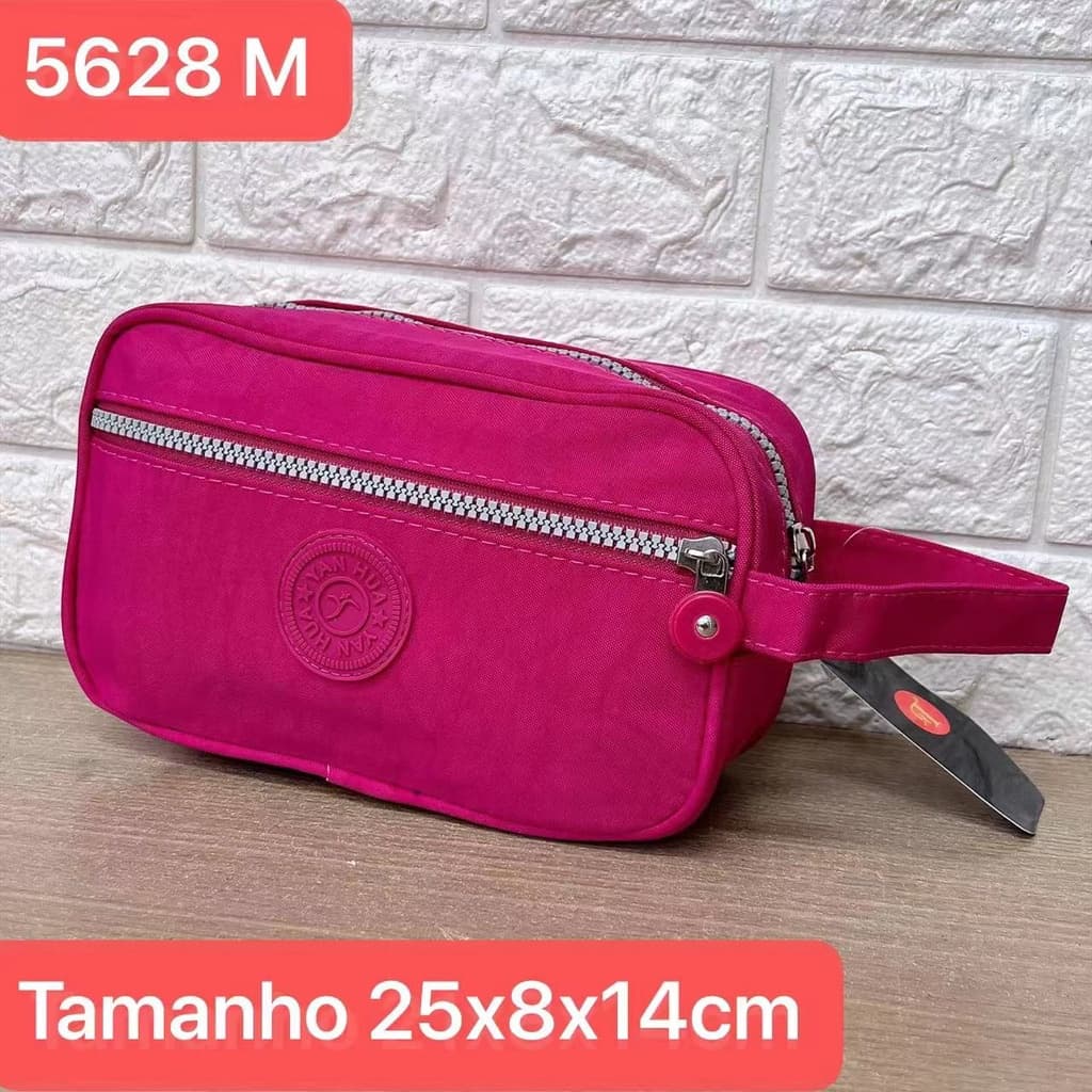 Necessaire Bolsa de Mão Bag Multiuso 2 Divisorias Unissex Grande (Leia descricao)