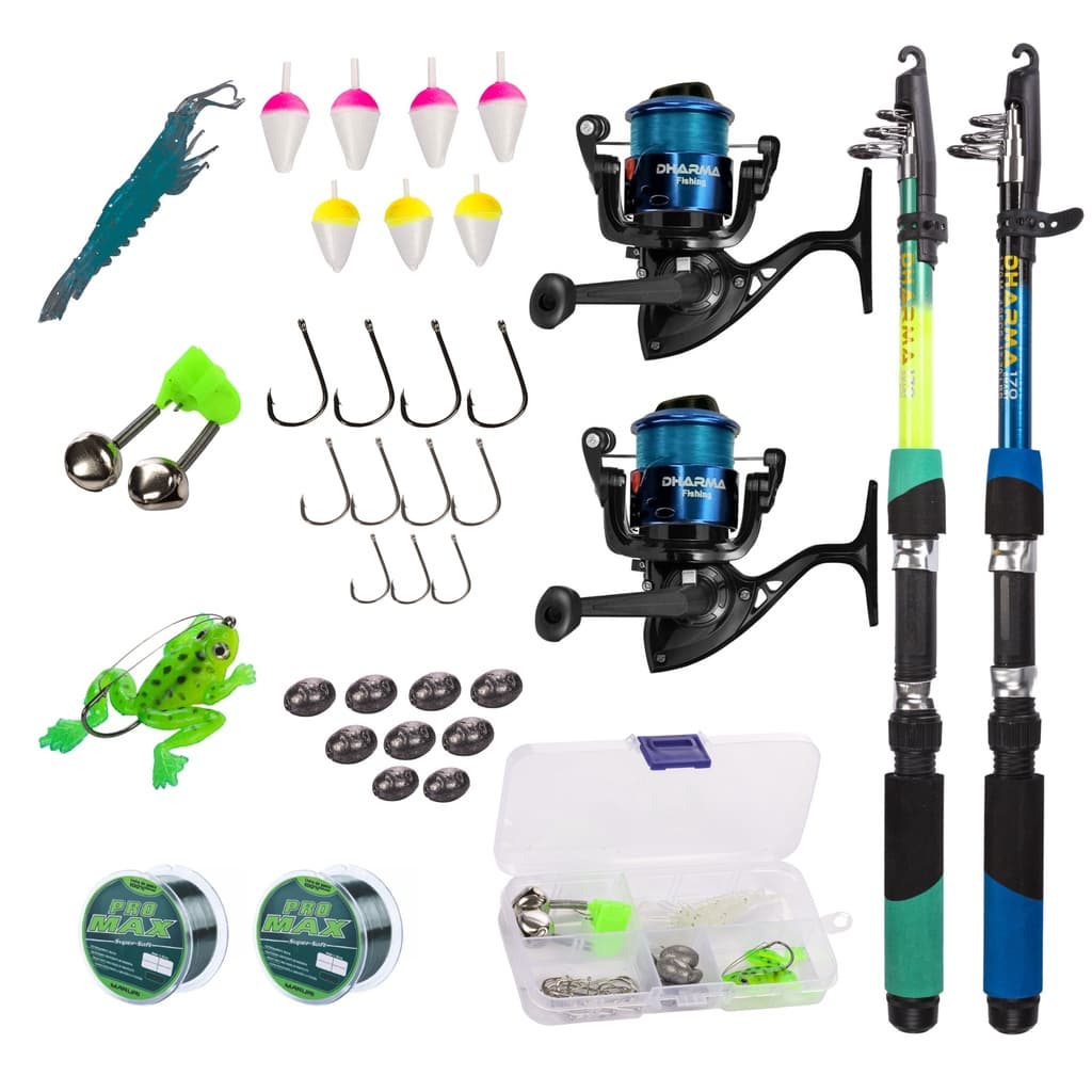 Kit Barato 2 Varas + 2 Molinetes + 1 Estojo Promoção