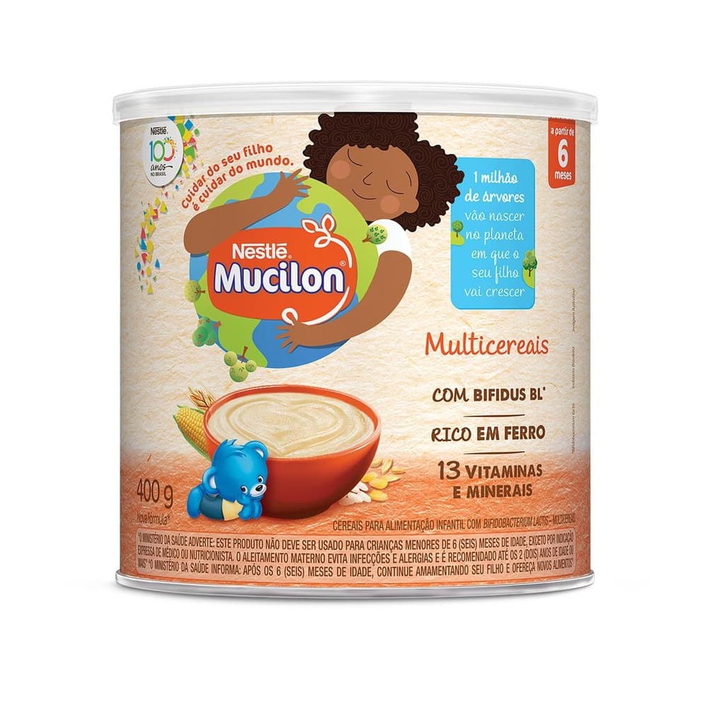 Cereal Infantil Mucilon Multicereais 400g