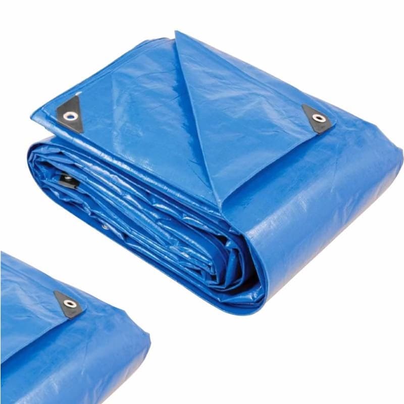 Lona Plástica Carreteiro Impermeável 100 Micras Azul Ilhós Proteção UV Medidas |3x2|3x3|4x3 |4x4|...