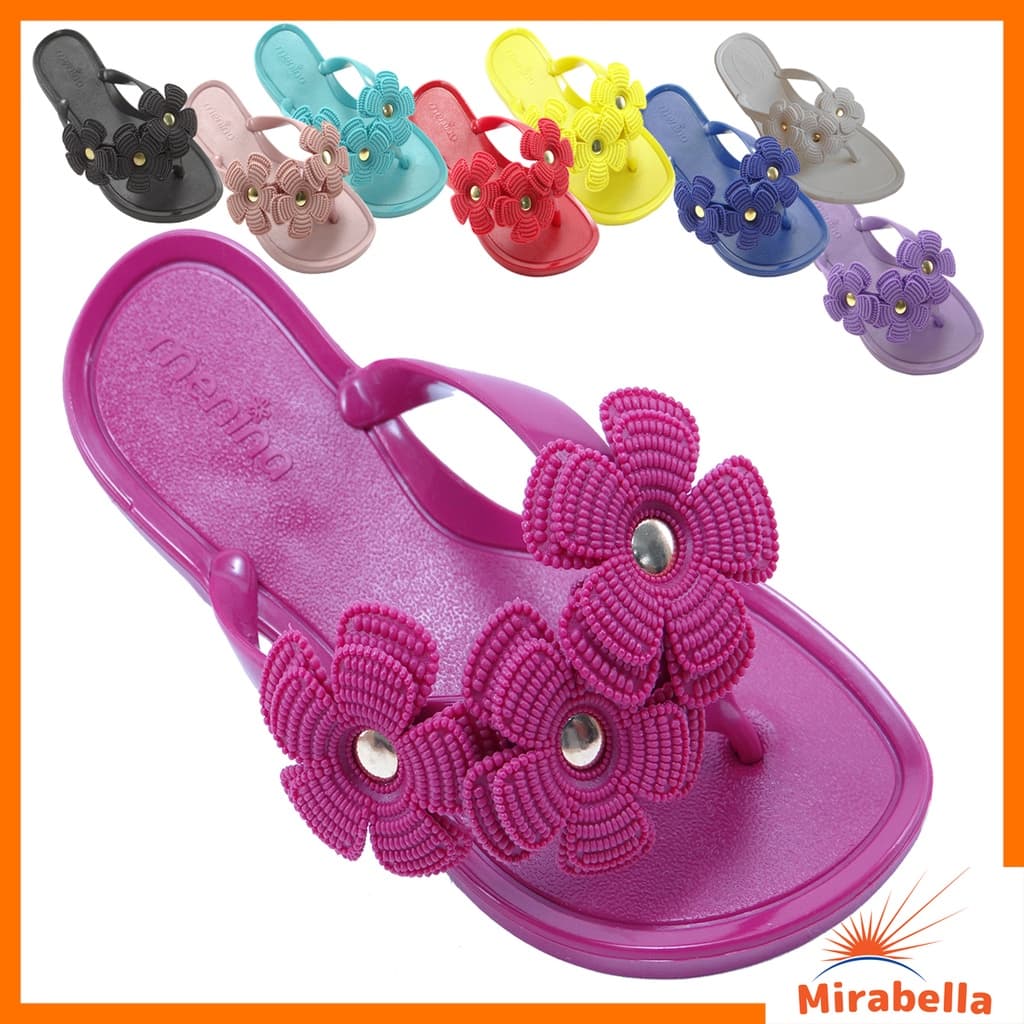 Chinelo INFANTIL Feminino Rasteira Rasteirinha Sandália INFANTIL Flores Mirabella