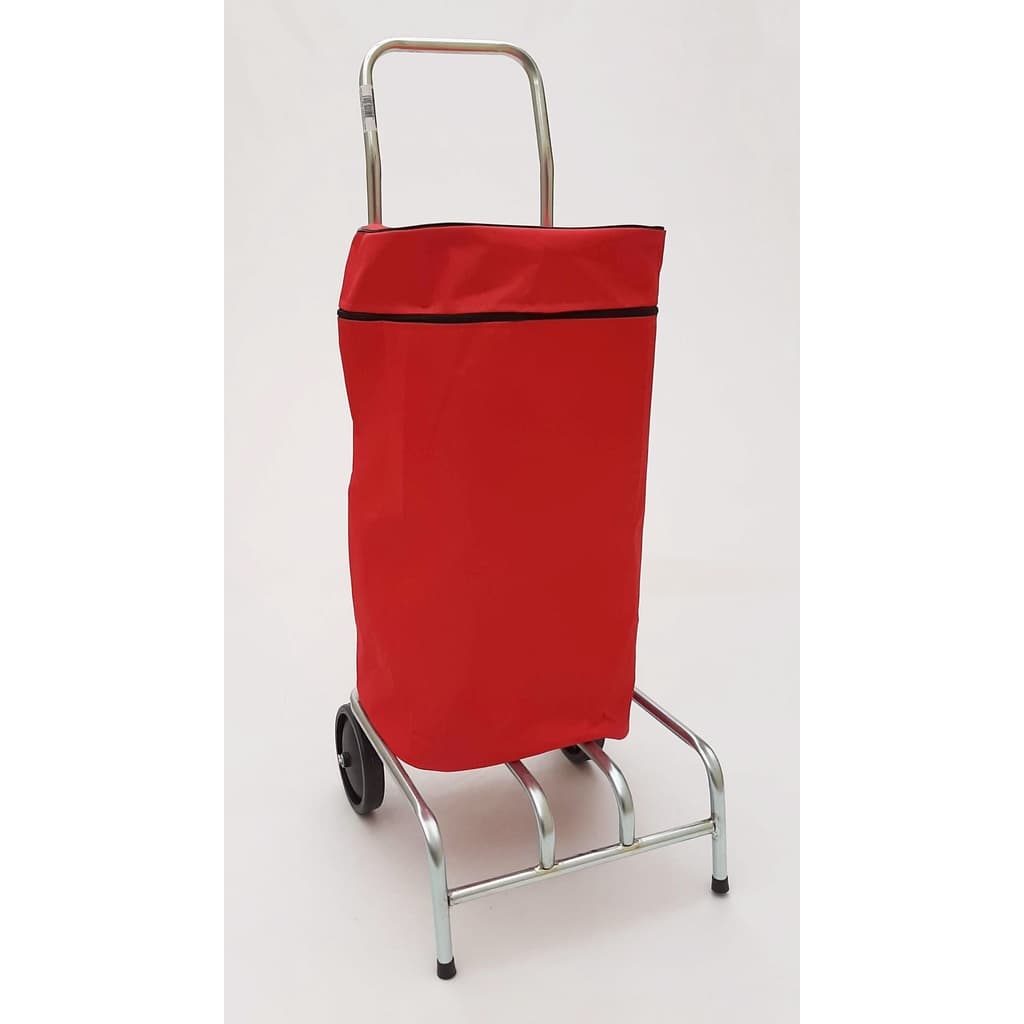 Carrinho de Carga Feito em Aço Super Resistente Bagageiro Maleiro Mala com sacola e cabo Dobrável 2 em 1