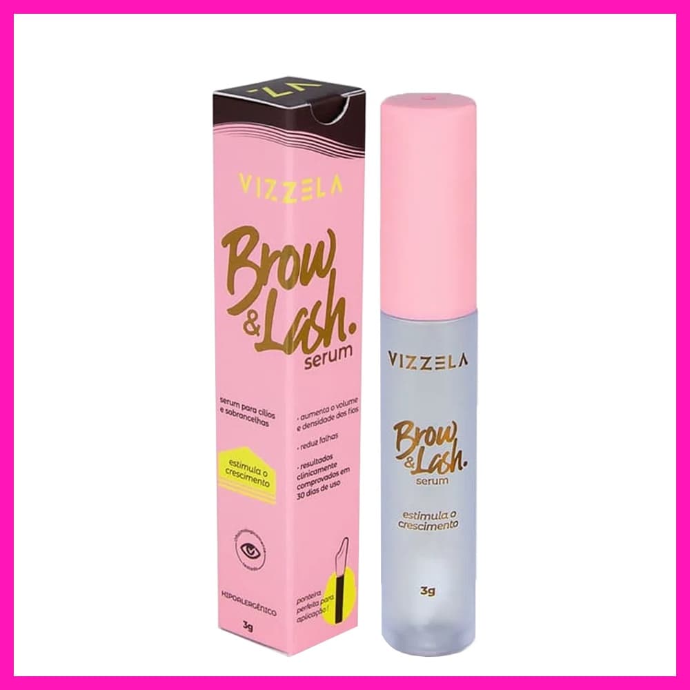 Vizzela Brow Lash (Estimular o Crescimento dos Cílios e Sobrancelhas)