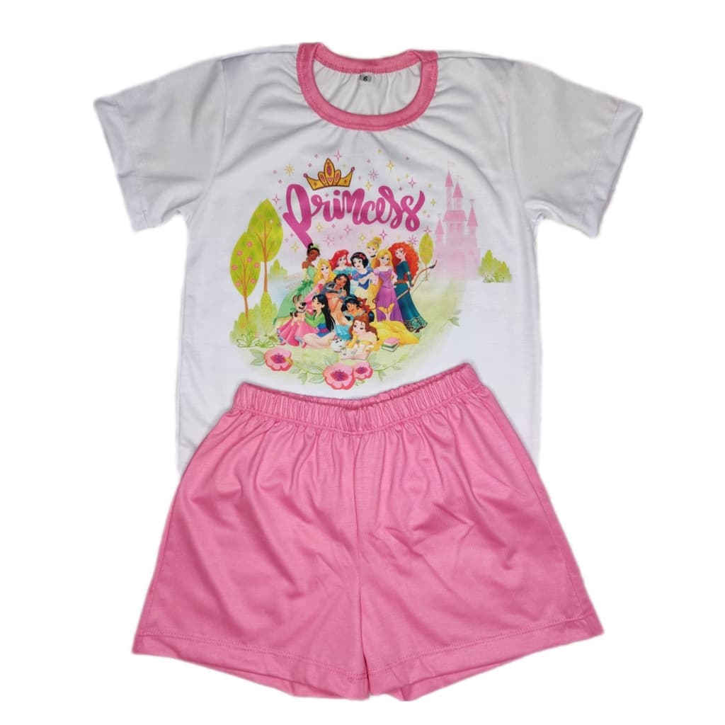 Pijama infantil Princesas, presente criança, presente menina