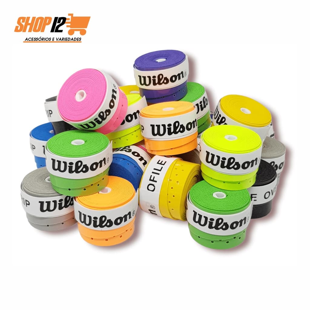 Overgrip raquete Wilson - Overgrip PEGAJOSO - Grip para raquete - Fita para raquete de Tennis