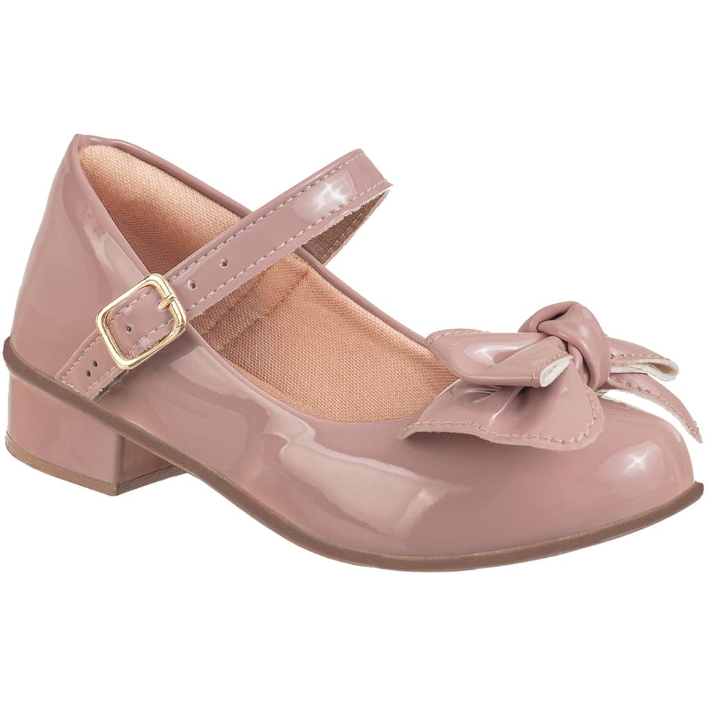 Sapatilha Infantil Feminina Menina Saltinho Laço Lacinho Boneca Salto Baixo Alto Festa Moda Blogueira Confortável