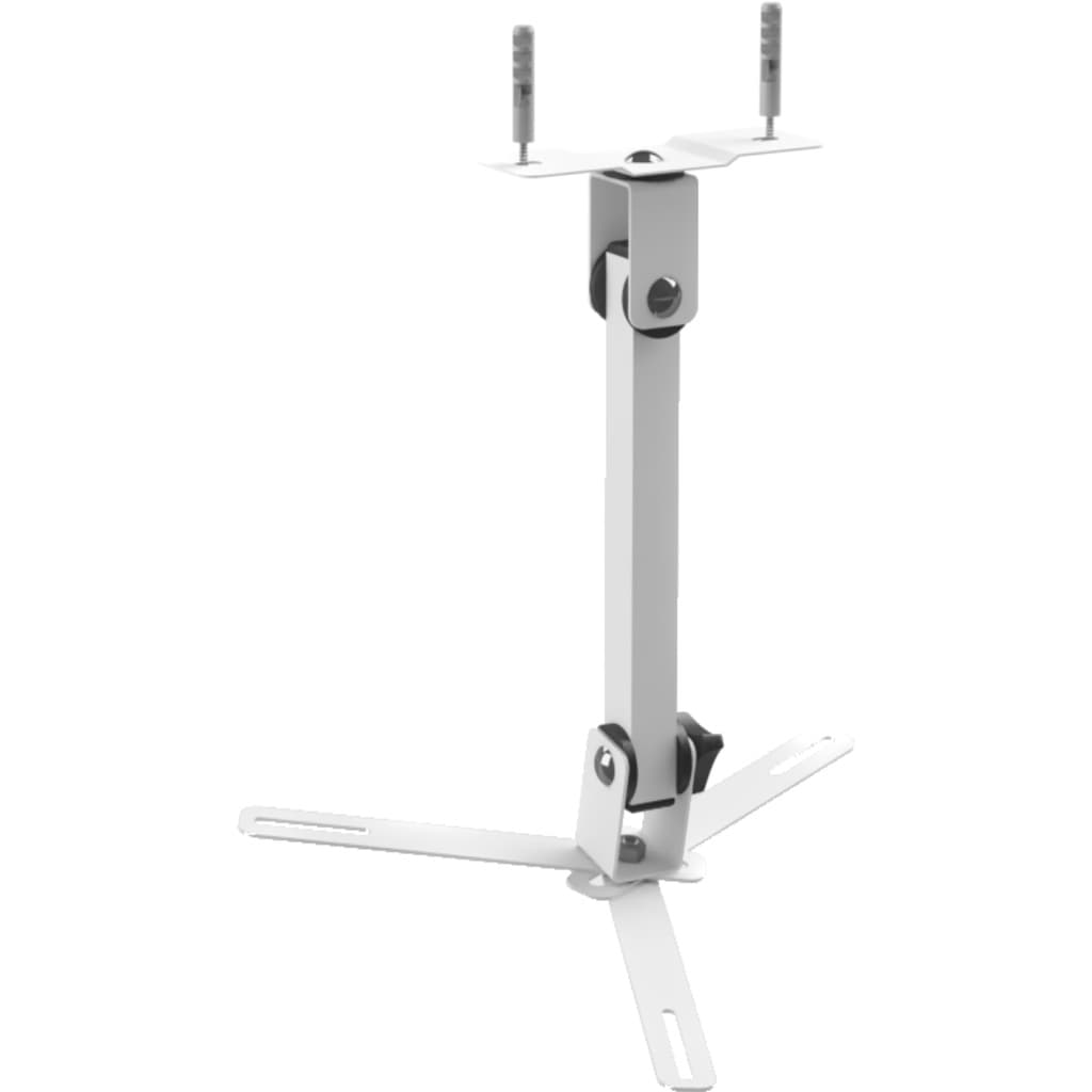 SUPORTE PROJETOR DATASHOW TETO PAREDE BRAÇO 20 CM BRANCO