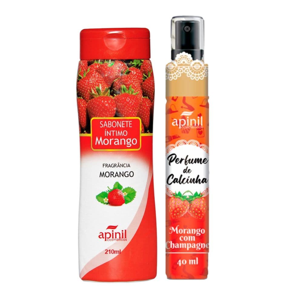 Kit sabonete + Perfume de calcinha MORANGO