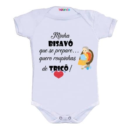 Body Temático Infantil Bisa Quero Roupinhas