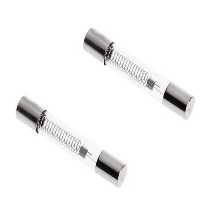 02 Pçs Fusível Vidro Retardo De Alta Microondas 5k 800ma
