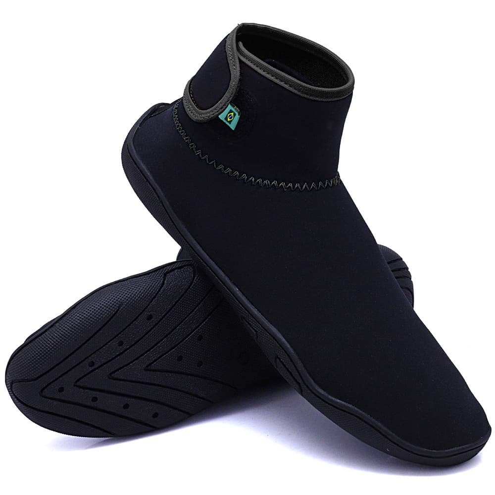 botinha nautica com sola costurada para trilhas volei e beach tennis