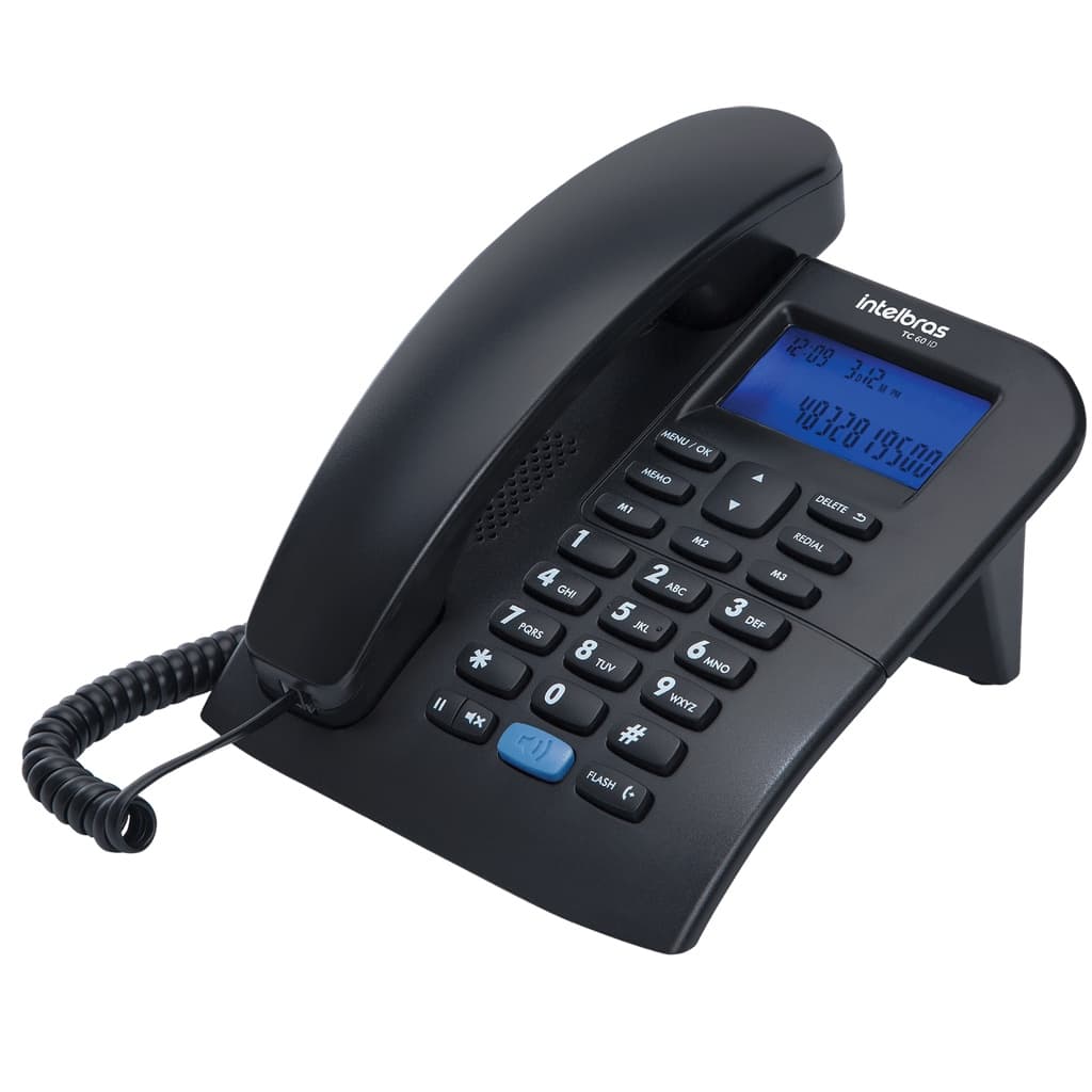 Telefone com Fio Intelbras TC 60 ID preto