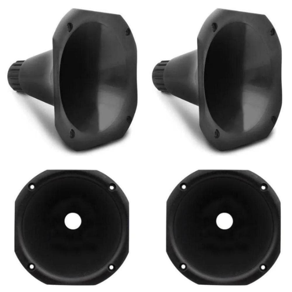 Kit com 4 Corneta Curta Para Caixa De Som Lc1450 de rosquear