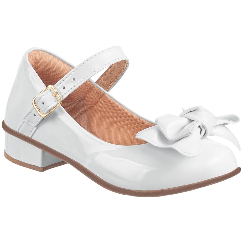 Sapatilha Infantil Feminina Saltinho Com Laço Lacinho Confort Boneca Salto Baixo Festa Moda Blogueira Confortável