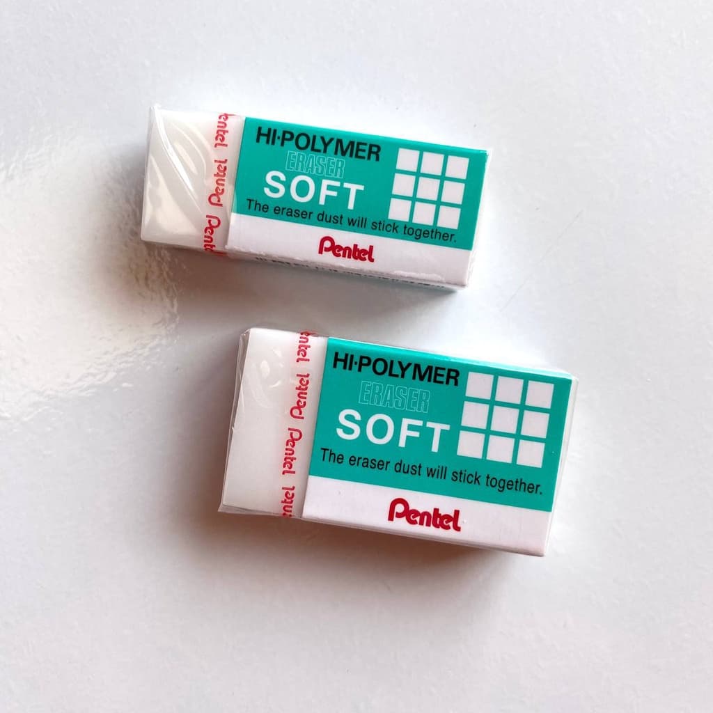 Borracha Hi-Polymer Soft Pentel Branca