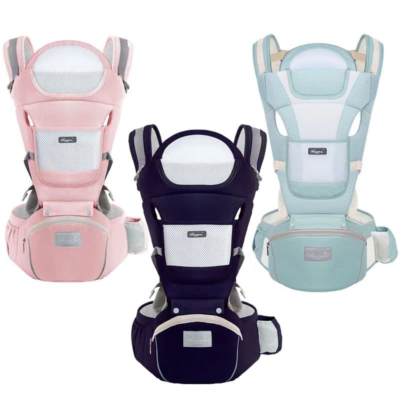 Banco De Cintura Para Bebê Canguru  Bebe Passeio Varias Cores Mochila Infantil Hipseat Carrier