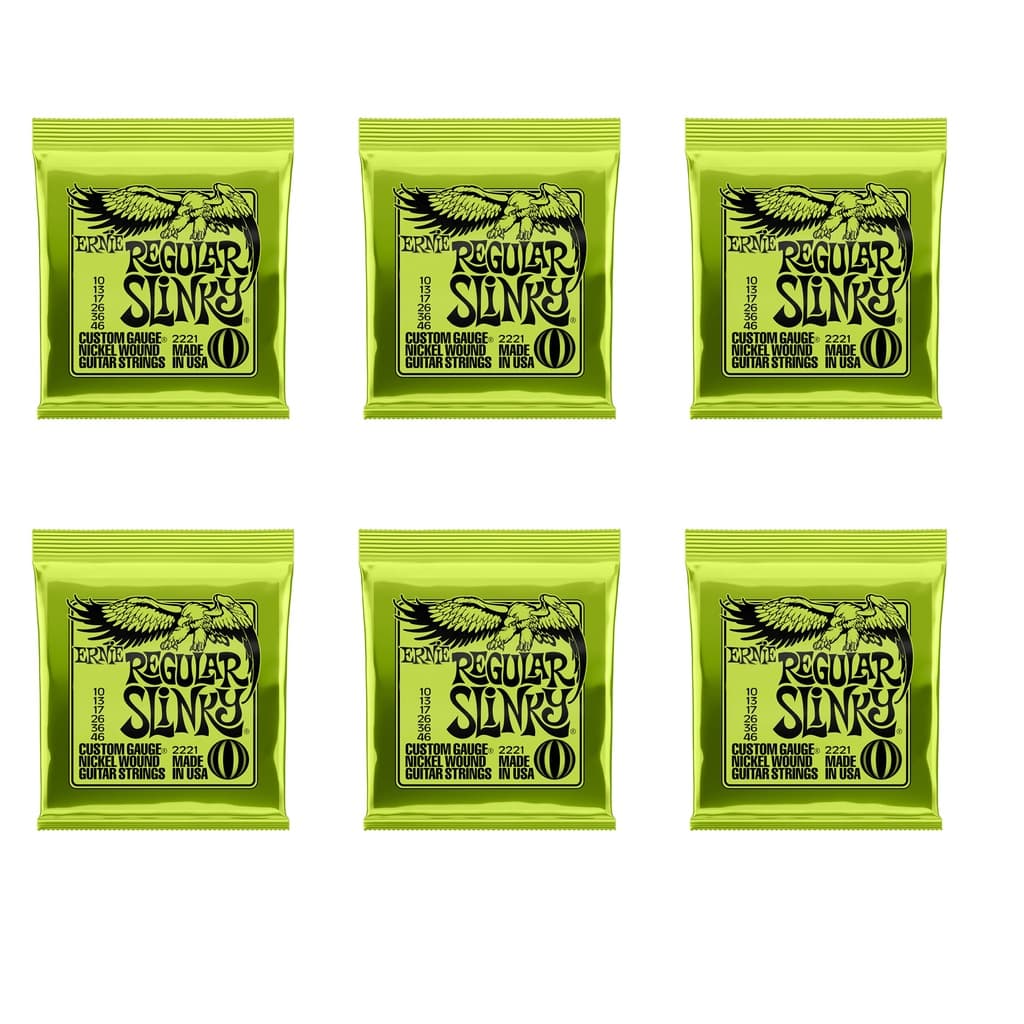 6 Peças/Conjunto Ernie Ball Slinky Cordas De Guitarra Elétrica 2223 . 2222 2221 2225 2215 2627 2226 Para