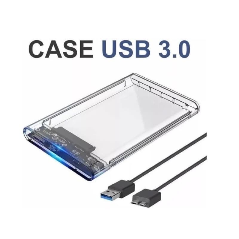 Case Pra Hd Externo Sata Notebook Usb 3.0 SSD HDD Ps4 Ps5 Xbox
