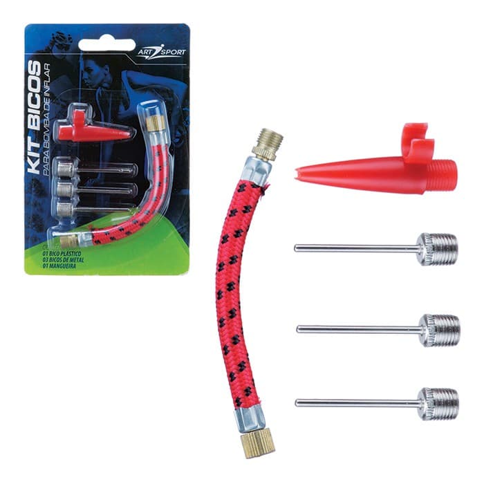 Bico Adaptador para Bomba Ar Encher Bola Boias Infláveis 4 Bicos Diversos