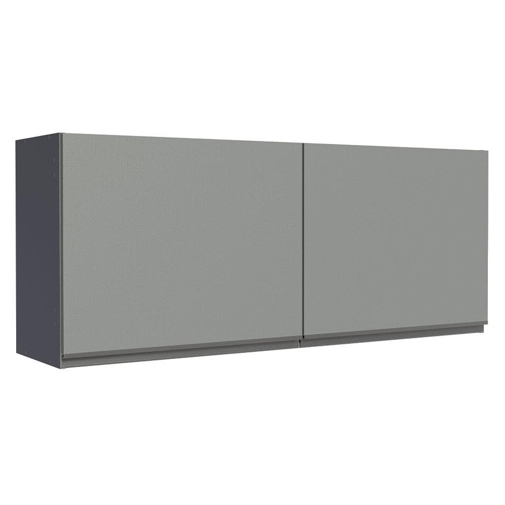Armário de Cozinha Aéreo 120 x 50 cm 2 Portas Cinza Nice Madesa