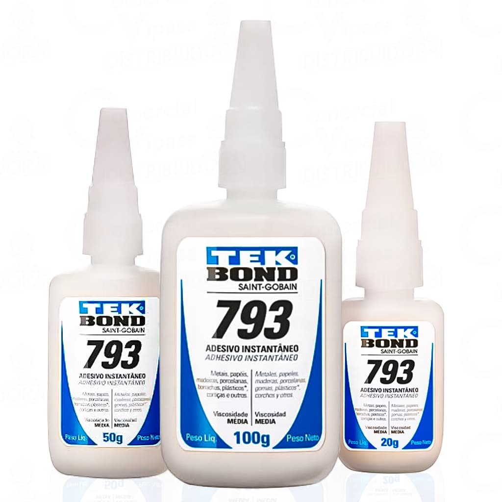 Adesivo Cola Rápido Instantâneo Multiuso Geral TekBond 793 Vários Tamanhos Cola Tudo Marcenaria