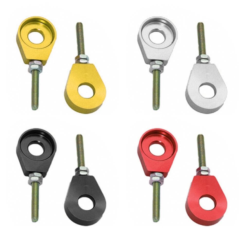 1 Par 12mm Ajustador De Corrente Do Furo Eixo Da Roda Traseira Para Motocicleta