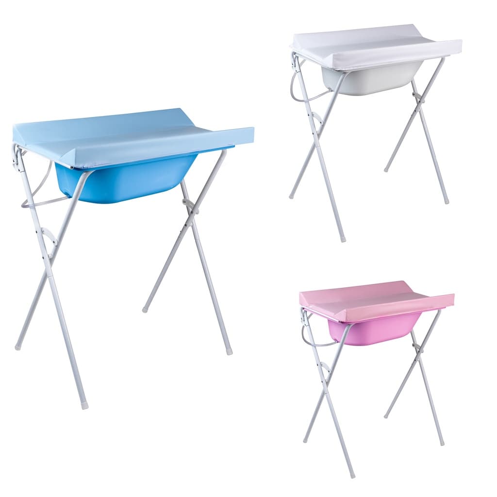 Banheira Com Suporte Dobrável e Trocador, 25l, até 30kg - Kids Baby Hércules