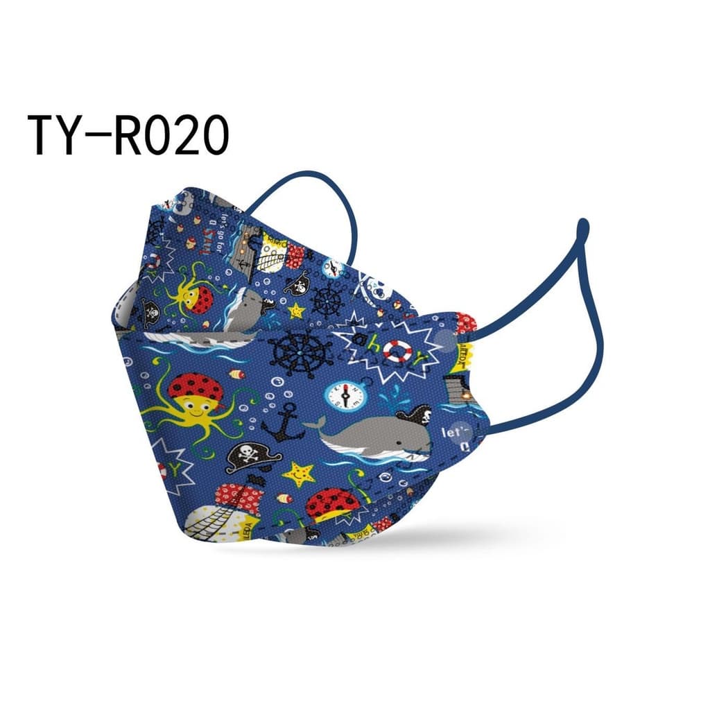 kit 100 Máscaras Kf94 Infantil Proteção Meltblown