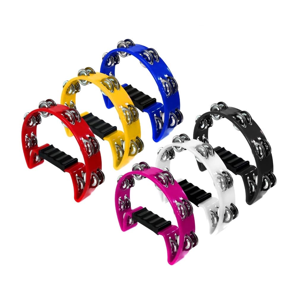 Pandeirola Pandeiro Meia Lua Cajon Percussão Várias Cores