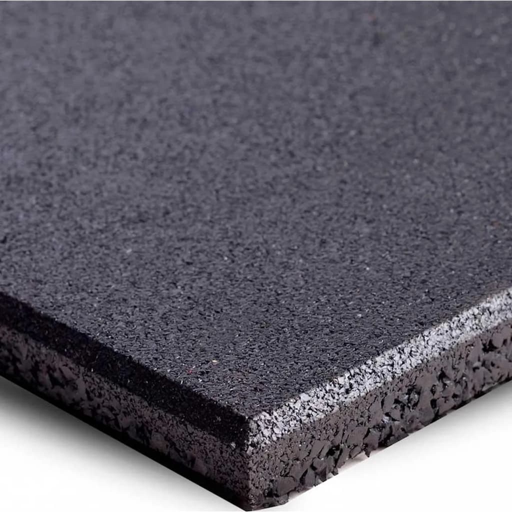 Piso De Borracha 20mm Preto Academia Crossfit Playground