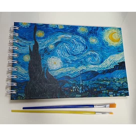 Caderno para AQUARELA 50 páginas folhas 240g CAPA DURA dupla