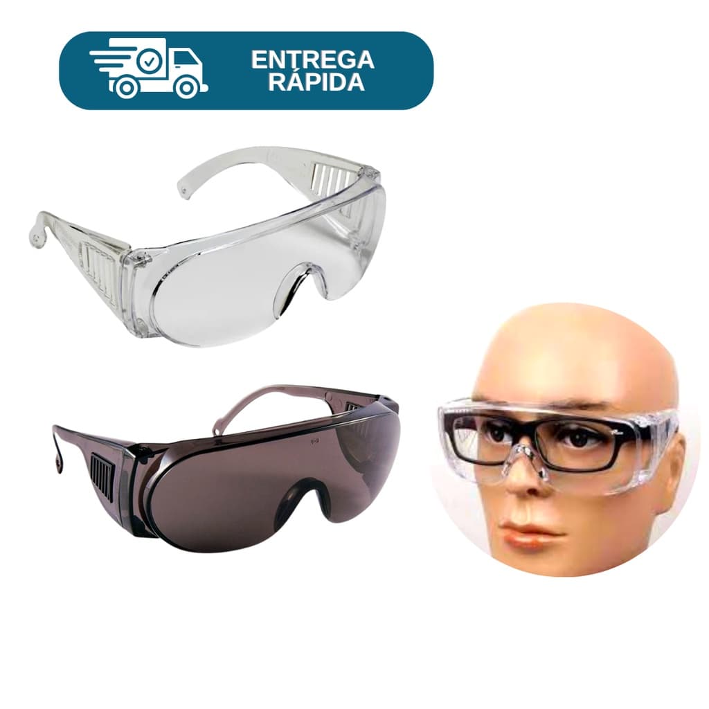 Óculos De Proteção Sobrepor Óculos De Grau Pro Vision Carbografite Segurança Epi Para Laboratórios
