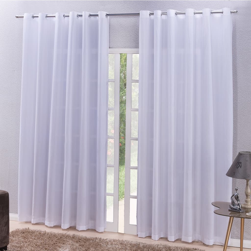 Cortina 8,00 x 2,50 Charme Para Sala Quarto Escritório