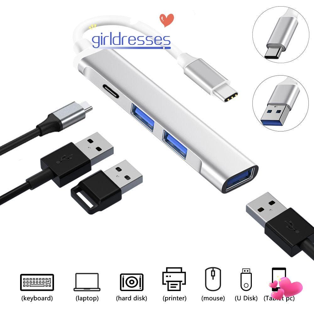 GD USB C HUB Portátil PC OTG Adaptador Divisor 3.0 Expansor