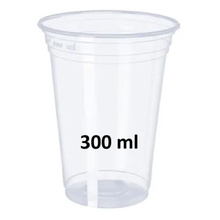 Copo Transparente 300ml PS Para Caldo de Cana Suco Refrigerante Bebida - 100 Unid.
