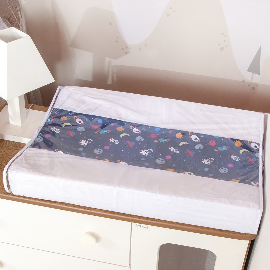 Trocador de Fraldas para Bebê Plastificado de Comoda Amiguinhos Menino