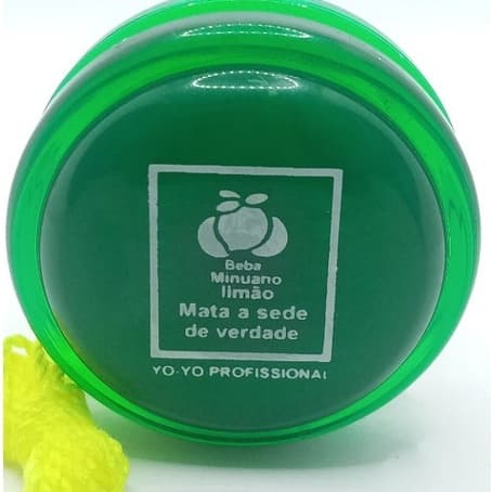 Yoyo (Ioio , io io) Minuano Retrô Profissional Minuano com Eixo Fixo de Madeira + 3 Cordinhas de Reposição Profissional