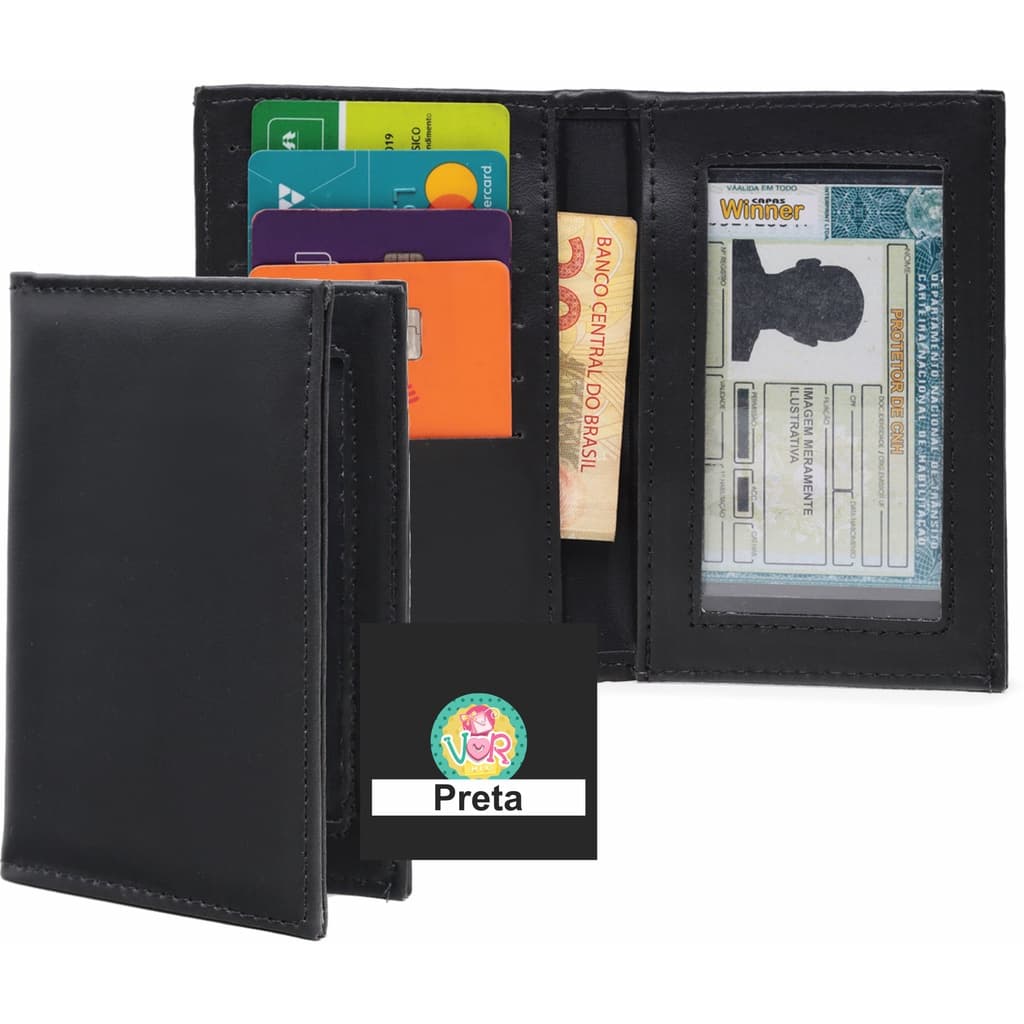 Carteira Feminina Slim Porta Cartão Documentos