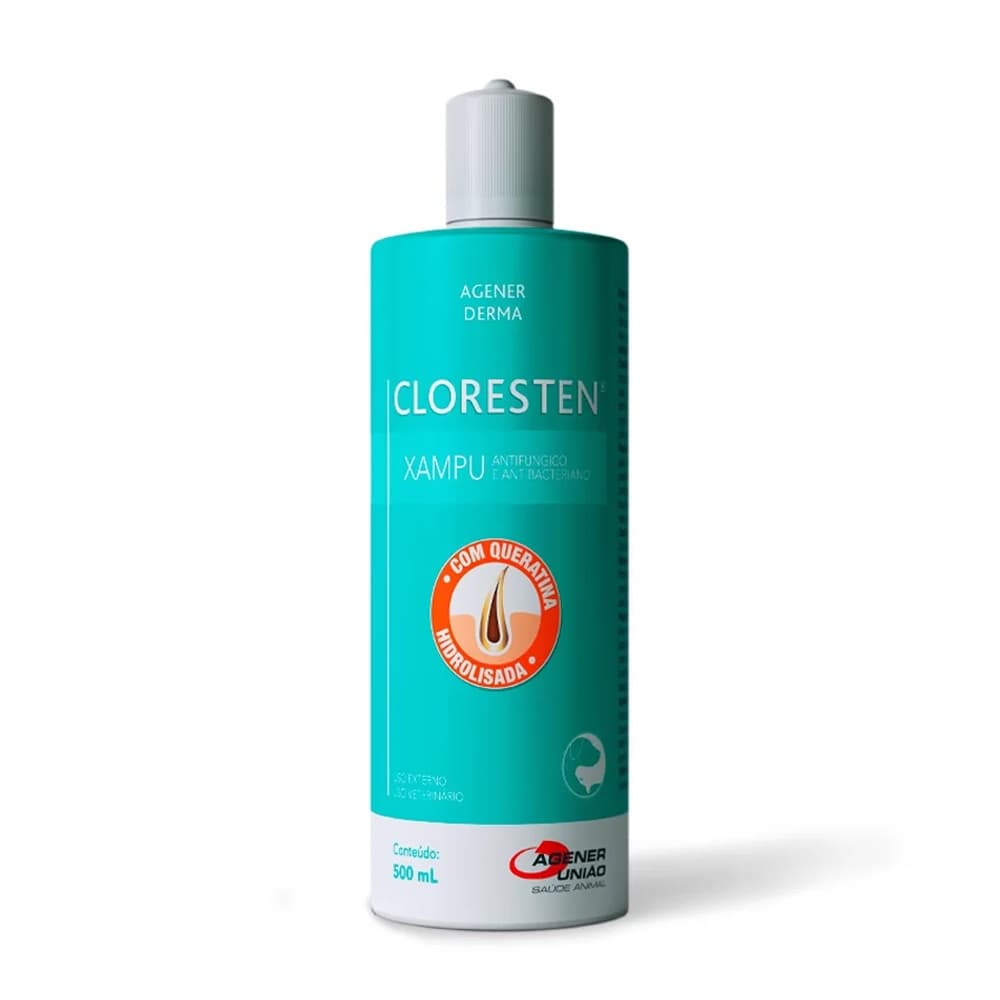 Cloresten Shampoo Agener União - 500mL