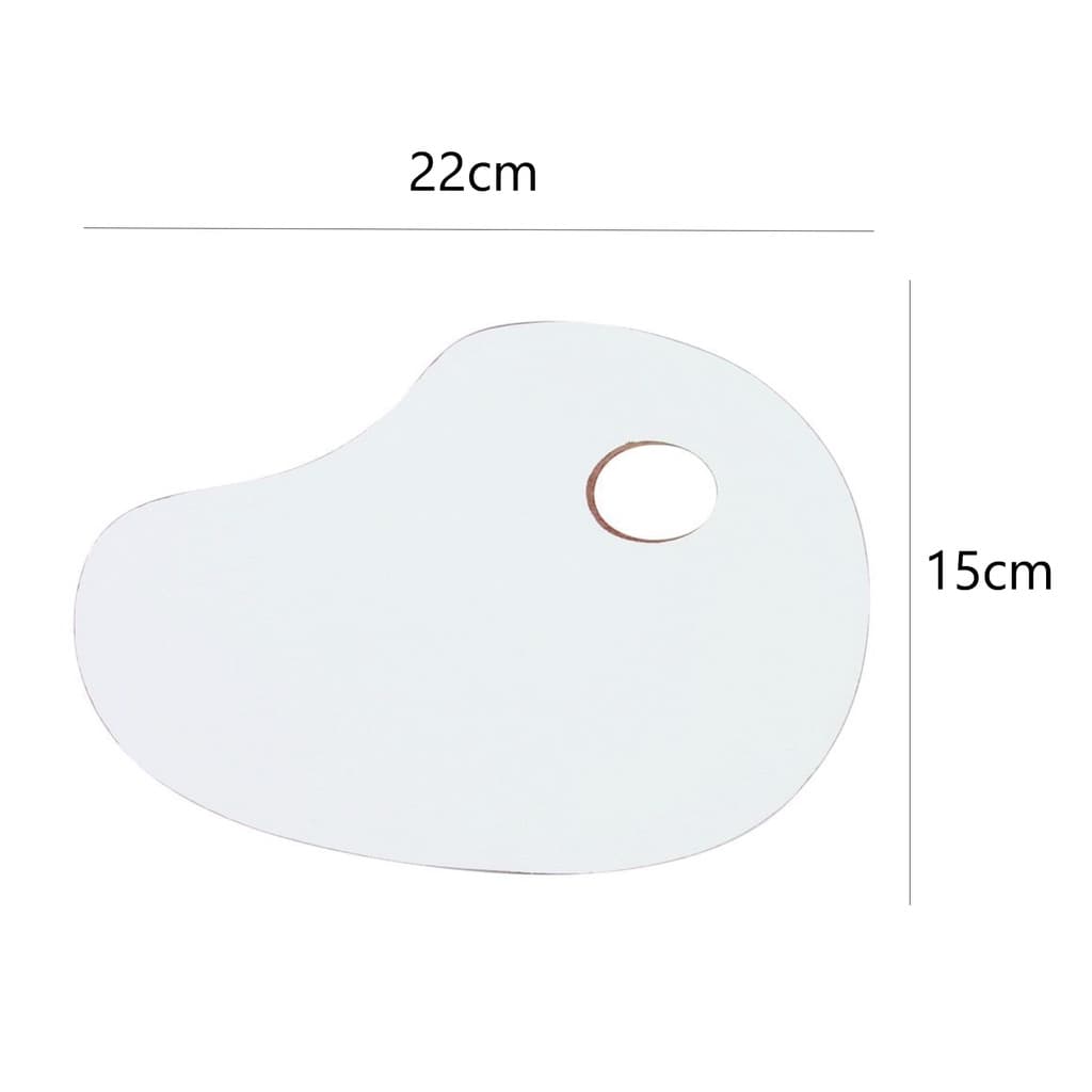 Paleta Para Pintura Em Magitel Branco Pequena 22x15cm Souza