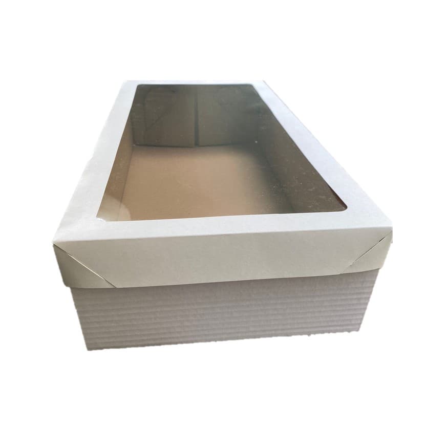 05 Caixas Para Boneca Com Visor 50x25x12cm - Brancas