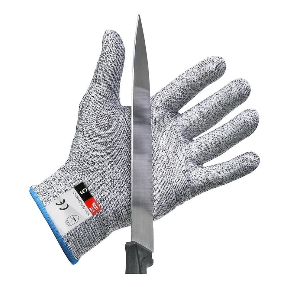 Luva de Segurança Anti-Corte Nível 5 – Antibacteriana e Alta Resistência