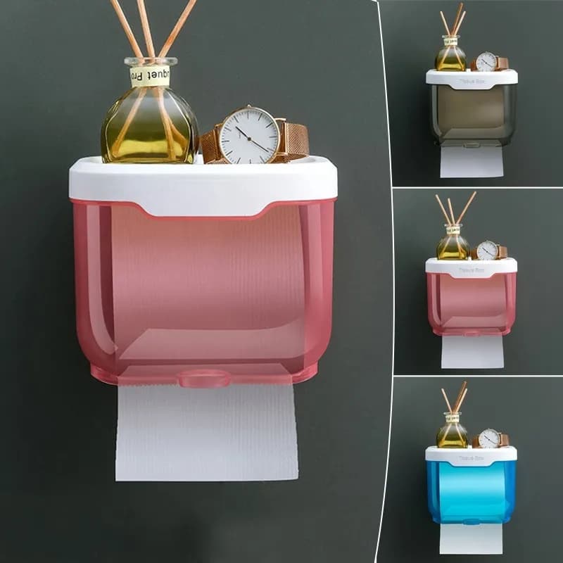 Dispenser Suporte Impermeável Para Banheiro De Papel Higiênico