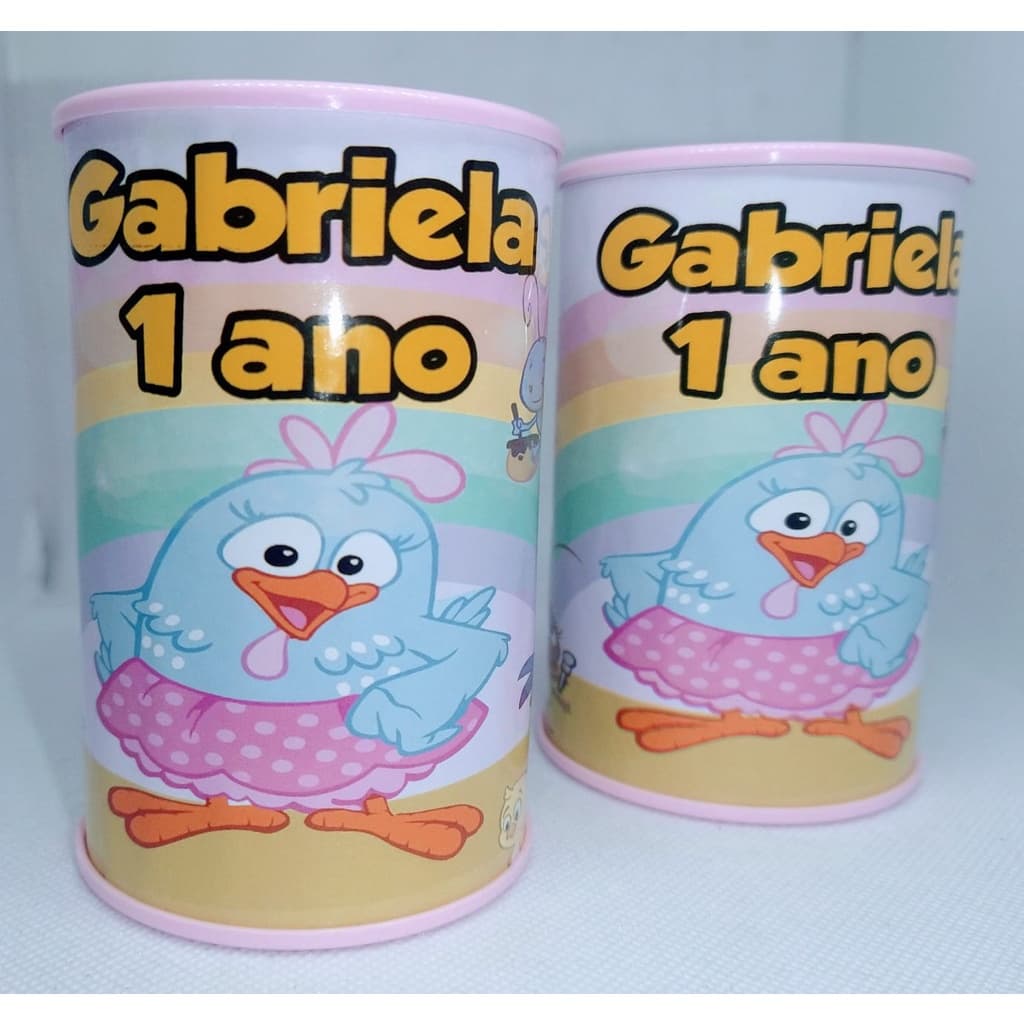 10 Cofrinhos Personalizado  Galinha Pintadinha
